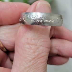 Stering silver band size 12